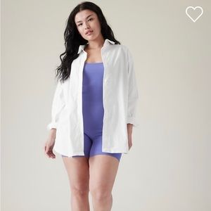 Athleta Oversized Poplin Top